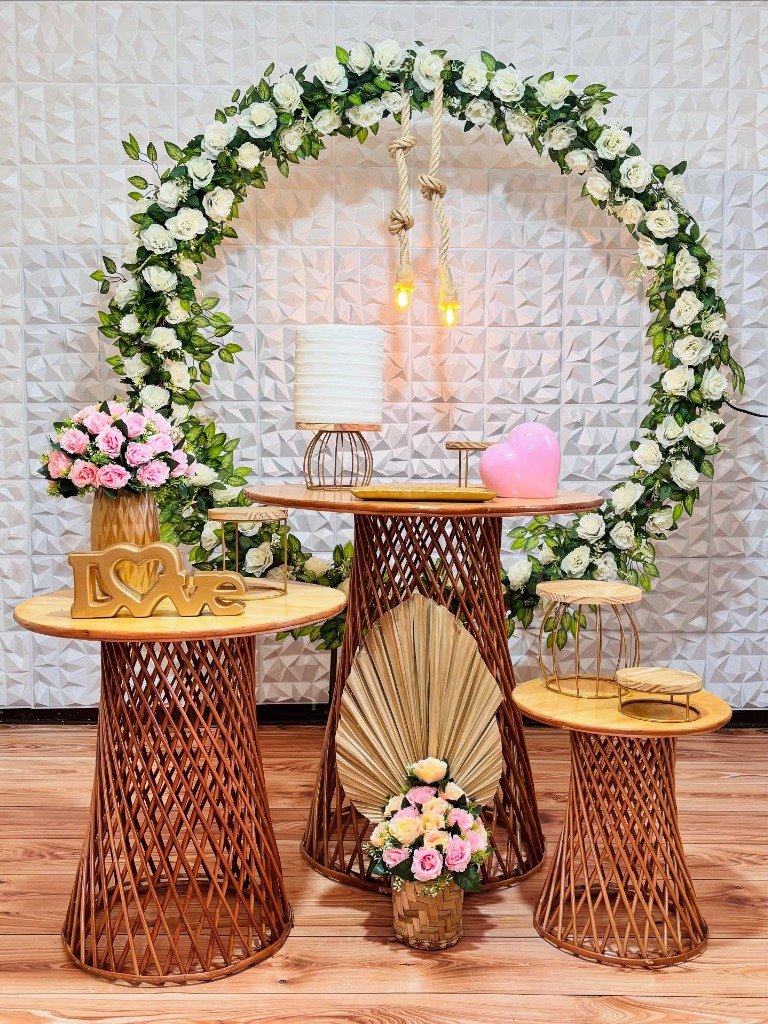 Decoração Pegue e Monte Tema Floral - Maya Locações Piracicaba